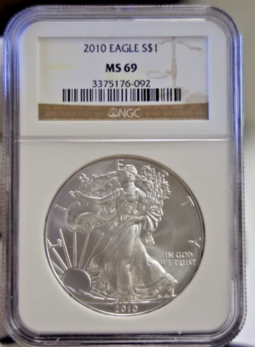2010 US Silver Eagle $1 NGC MS69