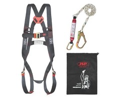 JSP Spartan 1102 Safety Harness Kit + 2m Lanyard Fall Arrest EN361 EN355 NEW