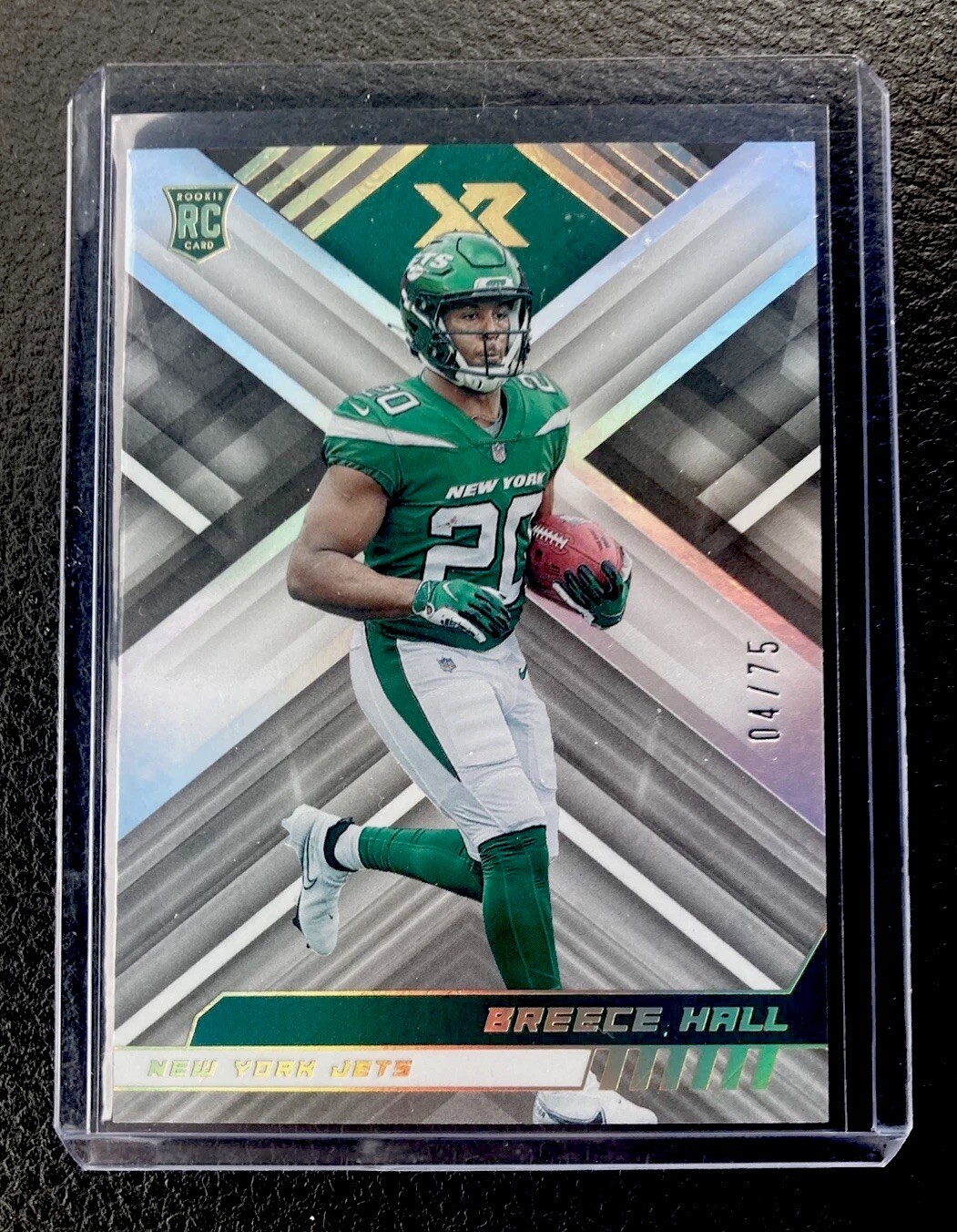 2022 Panini Xr Breece Hall Rookie /75 NY Jets #114