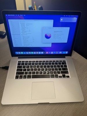 Apple MacBook Pro 15'' Retina Mid 2015 A1398 i7 2.2Ghz 16GB RAM 500GB SSD
