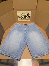 Vintage SouthPole Red Tab Jean Shorts Y2K RN82628 Mens 34 Light Wash SEE PICS