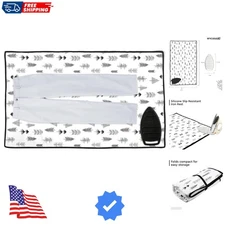 Large Ironing Mat 48"x28" with Silicone Iron Rest - Ideal for Quilting & Travel