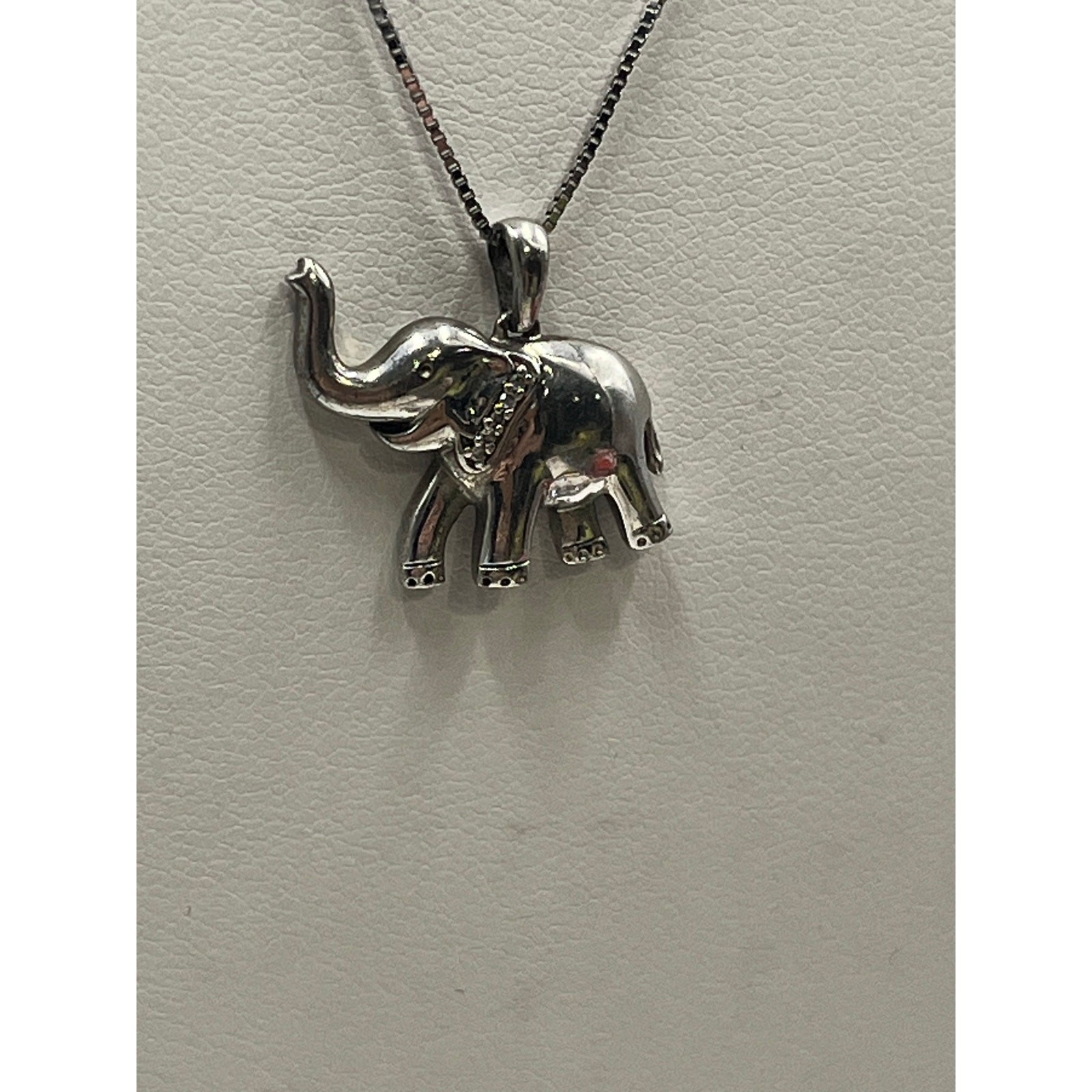 JWBR Solid Sterling Silver Diamond Elephant Trunk… - image 4