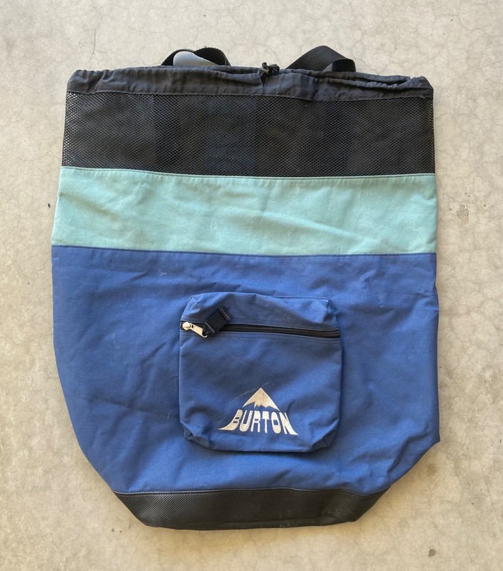 Vintage Late 1990s Burton Snowboards Laundry Carryall Bag Backpack Snowboarding