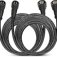 2 Pack 10FT 4 Pin RGB Cable Cord for 4 and 8 Pods Multi Color Underglow Rock Lig