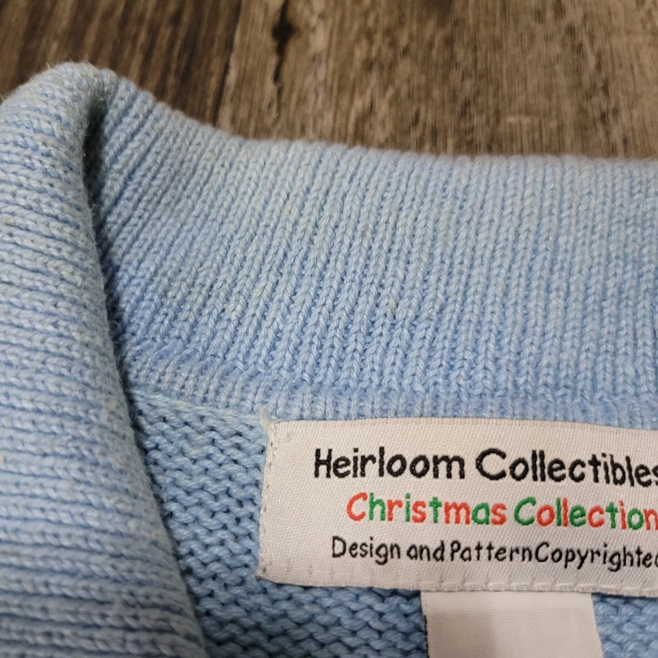 De Colección Reliquia Coleccionables Cárdigan Mujer L Navidad Abuela Tejido Suéter Chaleco Foto 4 de 4