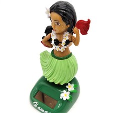 Hawaiian Hula Girl Car Auto Truck Dashboard Dancing Hawaii Doll Dash Board Green