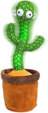 2023 Dancing Cactus Toy Bluetooth Play Your Songs Record Repeating What You...
