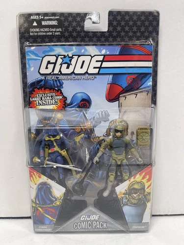 GI Joe 25th Anniversay Comic 2 Pack Cobra Commander and Tripwire - MOC