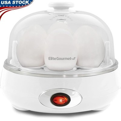 Rapid Egg Cooker Boil Poach Scramble Easy Peel Kitchen Appliance 7-Egg Tray New