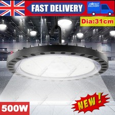 31cm UFO LED High Bay Light Factory Warehouse Industry Shop Flood Garage Lamp UK