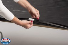 Kwik-Covers 6' Rectangular Plastic Table Covers, Bundle of 10, White, Water R...