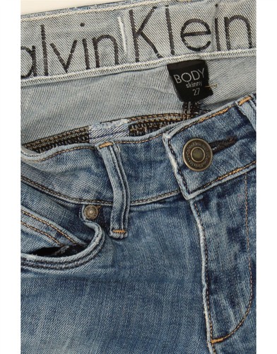 CALVIN KLEIN Womens Skinny Jeans W27 L34 Blue DC25 - Picture 3 of 3