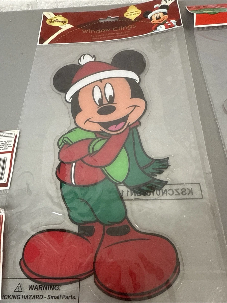 2 Paquetes De Gel Para Ventanas Navidad Adhesivos Disney Mickey & Minnie Mouse