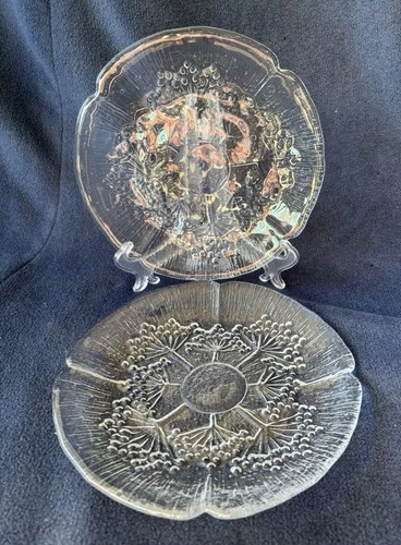 Set of 2 Dansk Floriform 7.5" Salad/Dessert Plate. Made in Italy