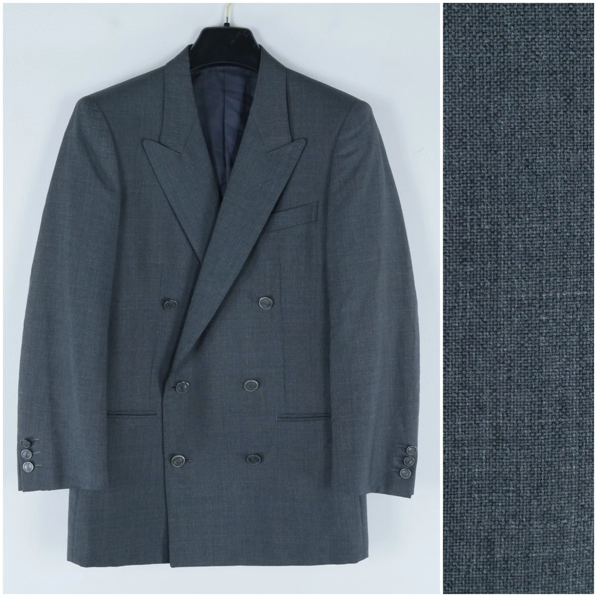 Saint Laurent Gray Double-Breasted Suits & Blazers for Men for