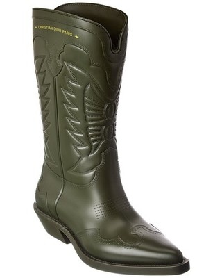 Dior Wind Rubber Boot Women's Green 40