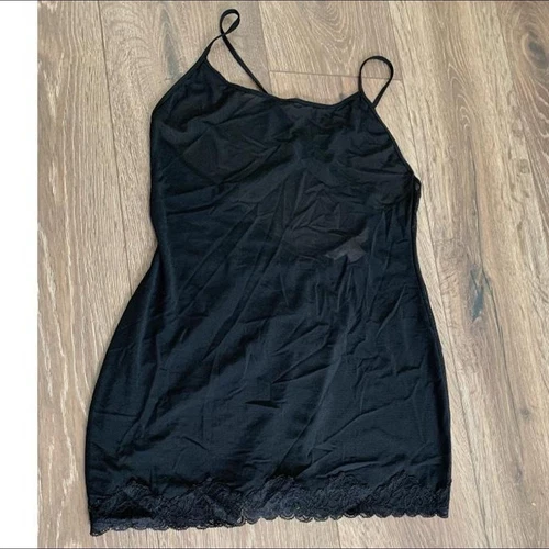 UNDERCOVER Abito donna Victorias Secret nero maglia trasparente slip taglia S