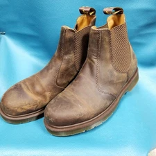 Dr Martens 2976 Brown Leather Chelsea Pull On Boots Men 7