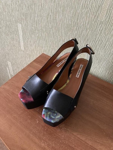Women & Other Stories Heels Black Leather 36 #3GZD