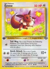 Eevee - 51/64 - Pokemon Jungle 1st Edition Card WOTC LP