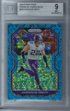 2020 Panini Prizm Prizms No Huddle Blue #222 Harrison Smith SN 28/79 Graded 9