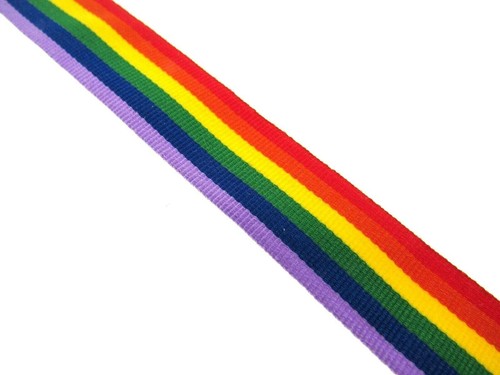 Rainbow Ribbon for Gay Pride Celebrations & Festivals 15mm LGBTQ - Picture 2 of 6