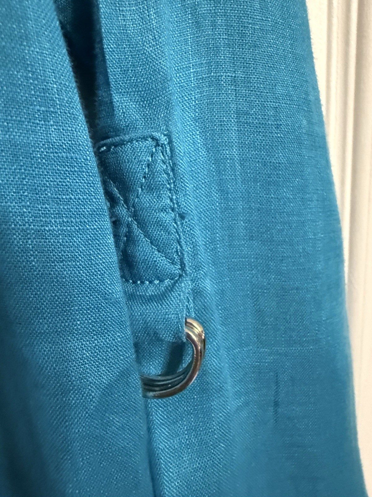 chicos top medium blue button down - image 4