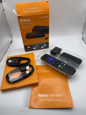 Roku Premiere HD 4K HDR Streaming Player Complete Open Box