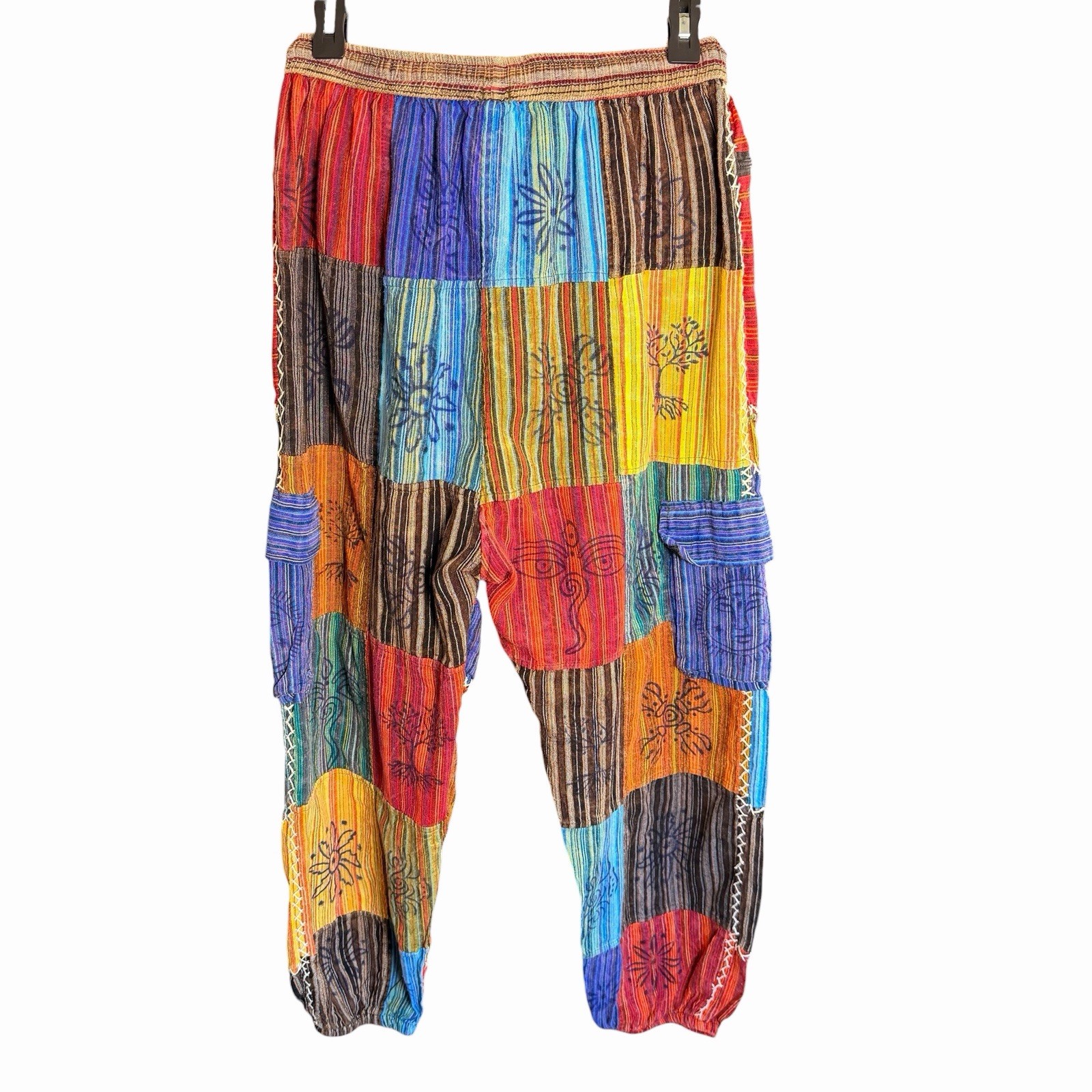 Rising International Large Patchwork Cargo Jogger… - image 3