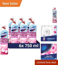 Eco-Friendly Power Fresh Toilet Gel - 750ml Floral Fresh, 99.99% Germ Protection 18.65 per litre