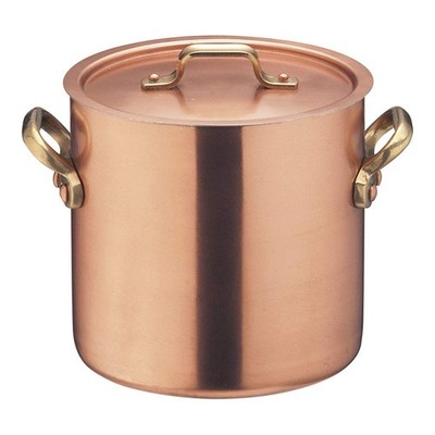 Endo Shoji Commercial Etoile Stockpot, 15Cm, Copper, Brass, And Tin, Made In Ja_