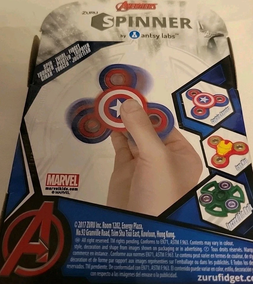 Zuru Avengers Spinner de Antsy Labs Incredible Hulk (Hulk)(Marvel)(Nuevo)(Inquieto) Foto 2 de 2