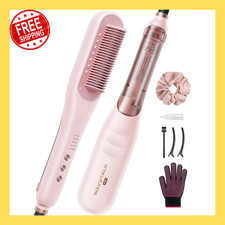 Wavytalk Pro Steam Hair Straightener Brush, Steamline Pro 3 in 1 Straightening B