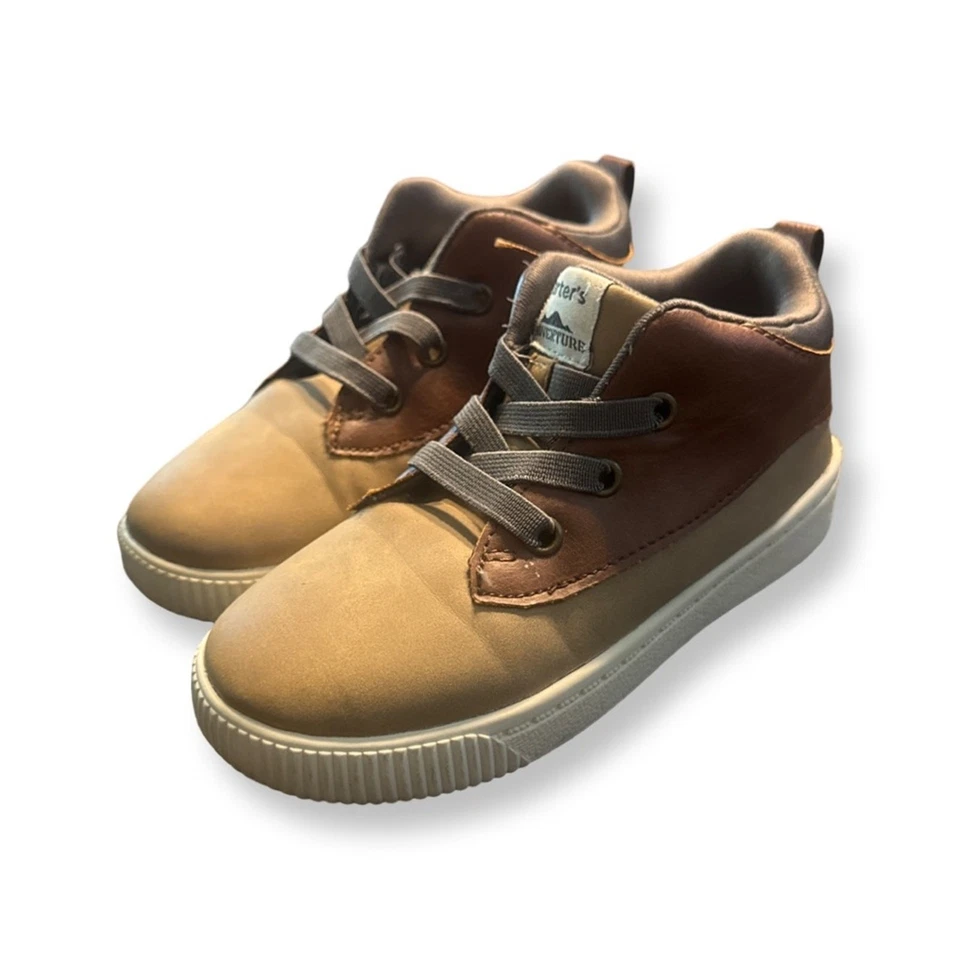 Botas infantis Carter's em marrom e bronzeado 10 crianças - Imagem 2 de 4