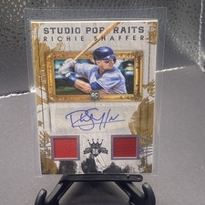 2016 Diamond King Richie Shaffer Rookie Dual Game Used Jersey Auto Autograph /99