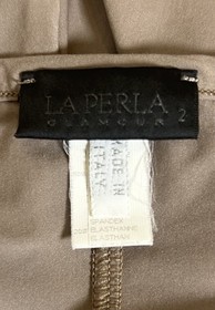 La Perla Lace Sheer Chemise Slip Lingerie Stretch Nylon Spandex Taupe Italy