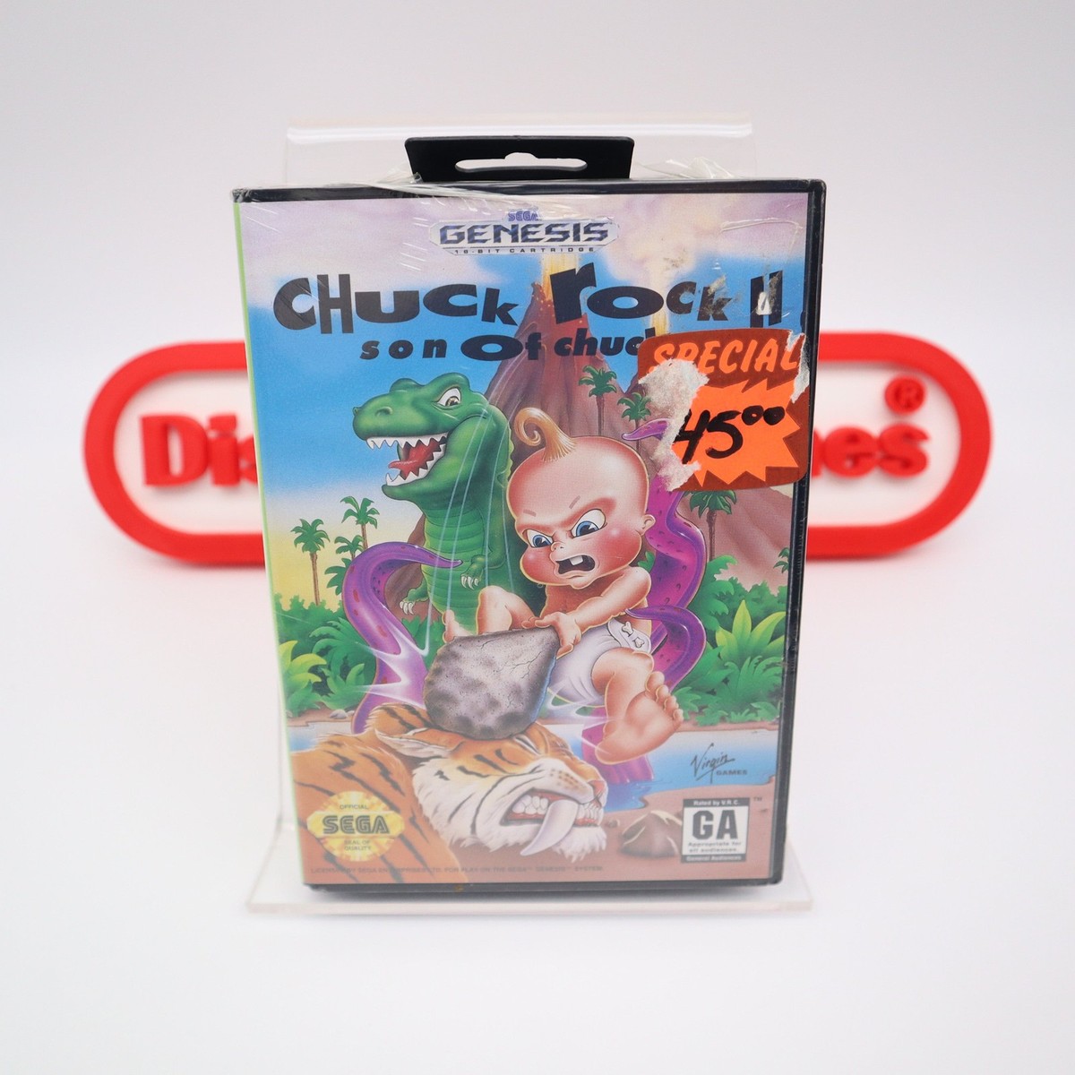 Chuck Rock II: Son of Chuck (Sega Genesis, 1993) for sale