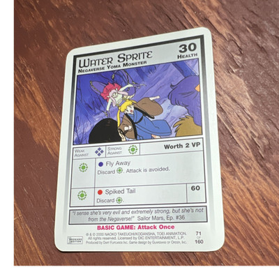 Water Sprite Sailor Moon Trading Card #71 Dart Flipcards 2000 Original