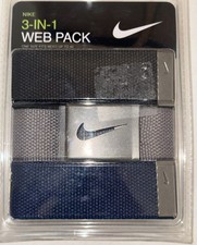 Nike 3-IN-1 Web Pack Belts New