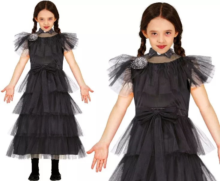 Prom On Wednesday Costume, Spooky Girl Costume 