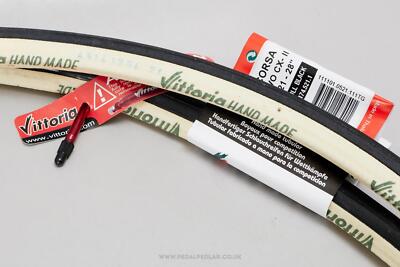 Vittoria Corsa Evo CX II Black NOS Tubular Tyres - 700c/28