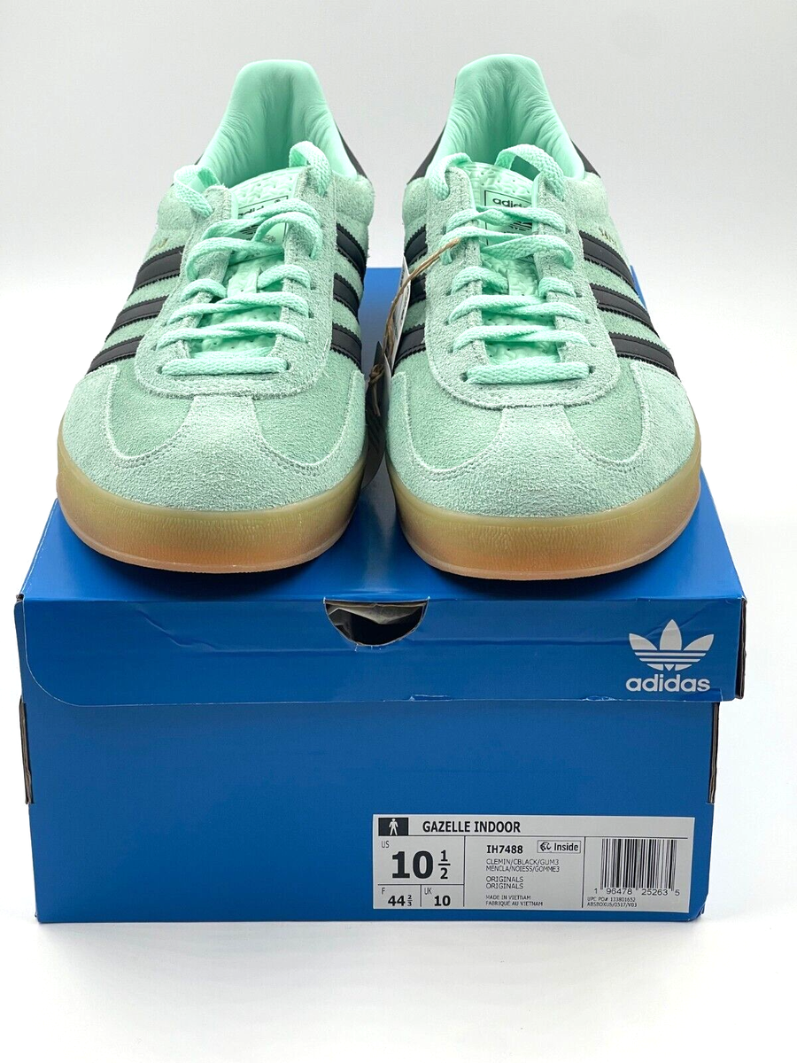 New Adidas Gazelle Indoor Shoes - Clear Mint Green IH7488