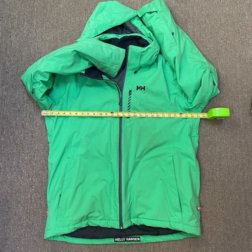 Vintage Helly Hansen Ski Jacket Mens 2XL Green Recco / H2 Flow / Primaloft - Picture 3 of 24