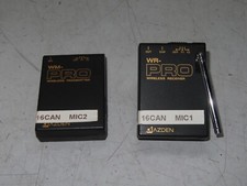 AZDEN WM-PRO WIRELESS MIC TRANSMITTER AND WR-PRO RECEIVER SET BZB8SAWR-PRO
