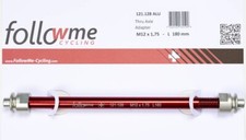 FollowMe Cycling Steckachse rot für Tandemkupplung, Aluminium, diverse Größen