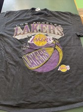 Vintage 90s Los Angeles Lakers basketball T Shirt Dynasty XL