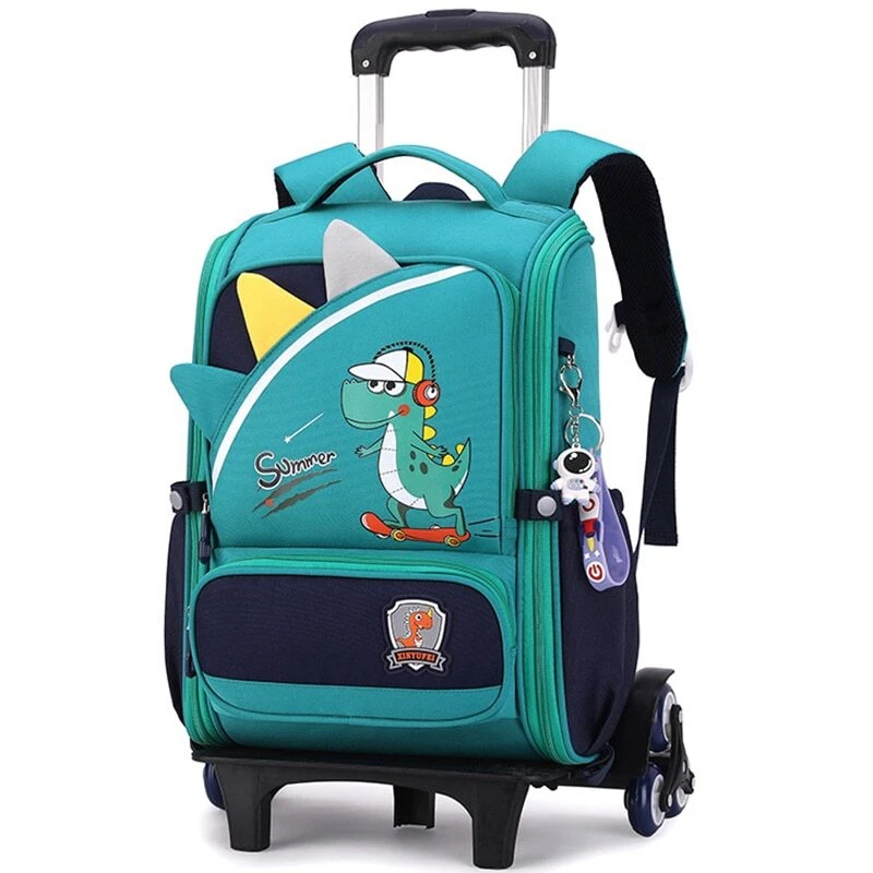 School Bag Wheels School Trolley Backpack Girls Wheeled Backpack