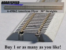 LIONEL AMERICAN FLYER FASTRACK 30" INCH STRAIGHT TRACK AF S GAUGE scale 6-49862