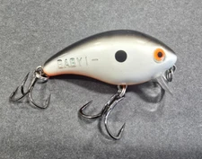 Mann's Vintage Baby 1-Minus Lure Double Stamped: Pearl Black Back